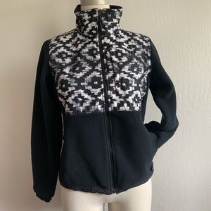 The north face Denali fleece jacket black Aztec S